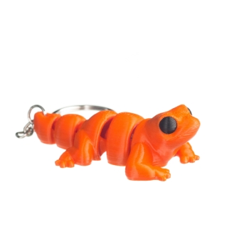 Jaszczurka pomarańczowa - brelok do kluczy